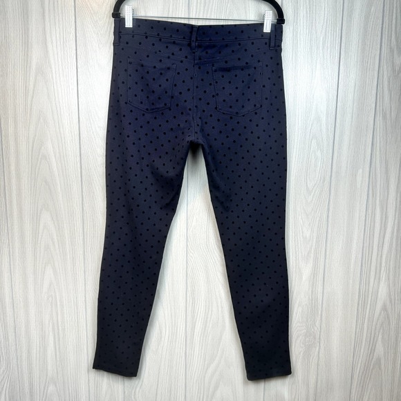 J. crew Factory The Gigi with Velvet Polka Dot Women's Pant Size 8 - Picture 2 of 4